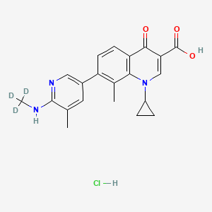 molecular formula C21H22ClN3O3 B12405208 Ozenoxacin-d3 (hydrochloride) 