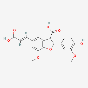 molecular formula C20H18O8 B12405270 Antileishmanial agent-7 