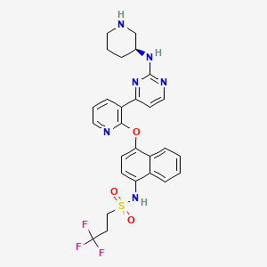 molecular formula C27H27F3N6O3S B12405278 KIRA9 