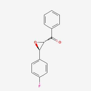 molecular formula C15H11FO2 B1240532 (2S,3S)-1-Phenyl-3-(4-fluorophenyl)-2,3-epoxy-1-propanone 