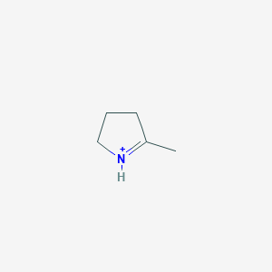 molecular formula C5H10N+ B1240533 2-Methyl-1-pyrrolinium 