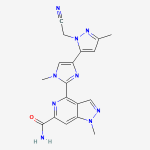 molecular formula C18H17N9O B12405366 STING modulator-3 