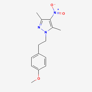 1-[2-(4-Methoxyphenyl)ethyl]-3,5-dimethyl-4-nitropyrazole