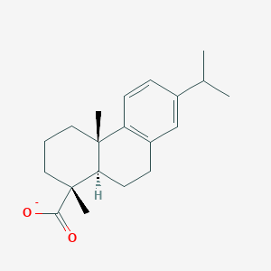 molecular formula C20H27O2- B1240558 Abieta-8,11,13-trien-18-oate 