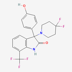molecular formula C20H17F5N2O2 B12405588 (Rac)-ErSO-DFP 