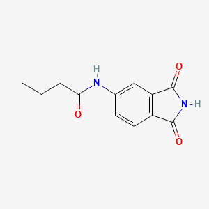 N-(1,3-dioxo-5-isoindolyl)butanamide