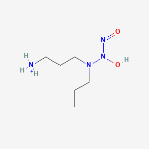 3-[[Hydroxy(nitroso)amino]-propylamino]propylazanium