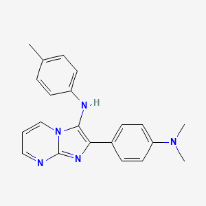 2-[4-(dimethylamino)phenyl]-N-(4-methylphenyl)imidazo[1,2-a]pyrimidin-3-amine
