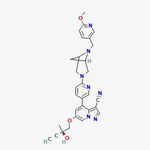 molecular formula C30H29N7O3 B12405777 Resencatinib CAS No. 2546117-79-5