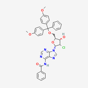 molecular formula C38H34ClN5O6 B12405791 N6-Benzoyl-2'-chloro-5'-O-(4,4'-dimethoxytrityl)-2'-deoxyadenosine 