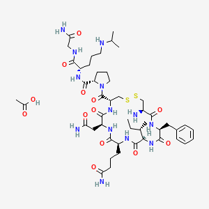 molecular formula C48H77N13O13S2 B12405793 Selepressin acetate 