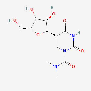 molecular formula C12H17N3O7 B12405846 N1-(N,N-Dimethylaminocarbonyl)-pseudouridine 