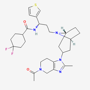 molecular formula C30H41F2N5O2S B12405894 CCR5 antagonist 3 