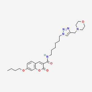 molecular formula C27H37N5O5 B12405899 Antileishmanial agent-17 
