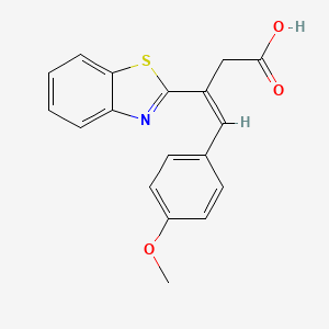 3-Benzothiazol-2-yl-4-(4-methoxy-phenyl)-but-3-enoic acid