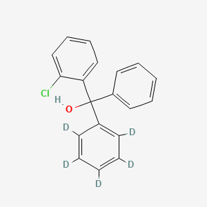 molecular formula C19H15ClO B12405962 (2-Chlorophenyl)diphenyl-methanol-d5 