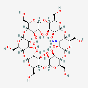 molecular formula C36H61NO29 B12406006 3A-Amino-3A-deoxy-(2AS,3AS)-alpha-cyclodextrin 