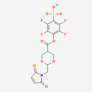 molecular formula C16H11F4NO9S B12406061 MDTF free acid 