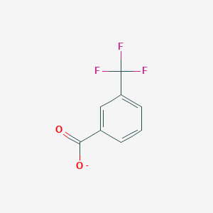 molecular formula C8H4F3O2- B1240618 3-Trifluoromethylbenzoate 