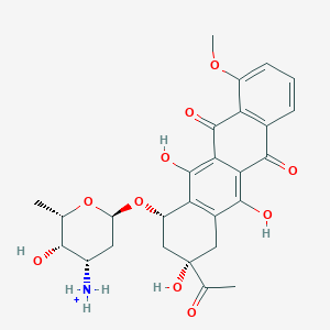 molecular formula C27H30NO10+ B1240619 Rubidomycin 
