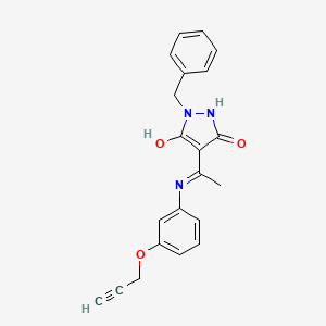 molecular formula C21H19N3O3 B12406200 Antitubulin agent 1 
