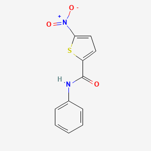 molecular formula C11H8N2O3S B1240625 5-nitro-N-phenyl-2-thiofuramide 