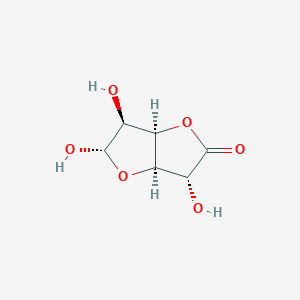 molecular formula C6H8O6 B1240626 α-甘露呋喃糖醛酸 γ-内酯 