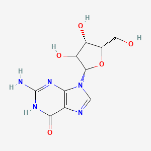 molecular formula C10H13N5O5 B12406272 2-amino-9-[(2S,4S,5S)-3,4-dihydroxy-5-(hydroxymethyl)oxolan-2-yl]-1H-purin-6-one 
