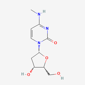 molecular formula C10H15N3O4 B12406342 1-[(2R,4R,5R)-4-hydroxy-5-(hydroxymethyl)oxolan-2-yl]-4-(methylamino)pyrimidin-2-one 