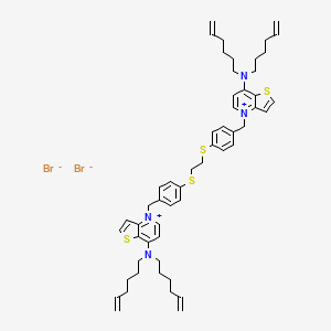 molecular formula C54H68Br2N4S4 B12406401 ChoK|A inhibitor-5 