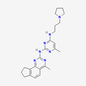 molecular formula C24H31N7 B12406428 Antitumor agent-84 