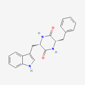 molecular formula C20H19N3O2 B1240647 Cyclo(-Phe-Trp) 