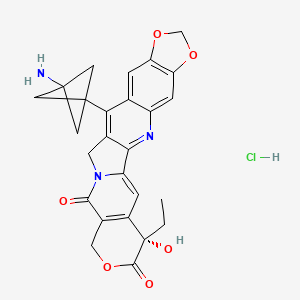 molecular formula C26H24ClN3O6 B12406529 NH2-bicyclo[1.1.1]pentane-7-MAD-MDCPT hydrochloride 