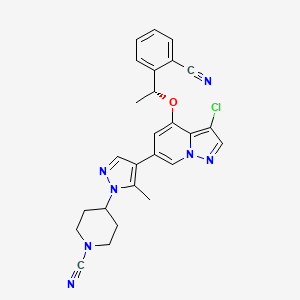 molecular formula C26H24ClN7O B12406561 Fgfr3-IN-4 