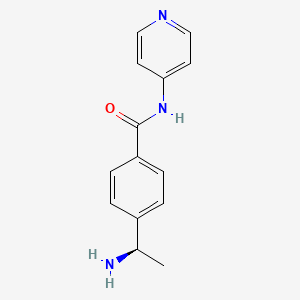 molecular formula C14H15N3O B1240672 Benzamide, 4-[(1R)-1-aminoethyl]-N-4-pyridinyl- CAS No. 199433-57-3