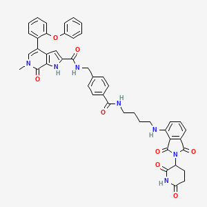 molecular formula C46H41N7O8 B12406764 PROTAC BRD4 Degrader-16 