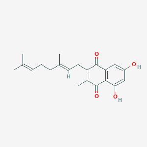 molecular formula C21H24O4 B1240677 Phosphatoquinone B 