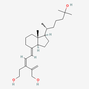 molecular formula C26H44O3 B1240689 1,25-dihydroxy-2-nor-1,2-secovitamin D3/1,25-dihydroxy-2-nor-1,2-secocholecalciferol 