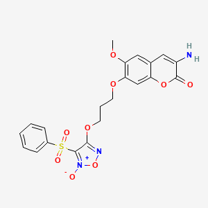 molecular formula C21H19N3O9S B12406930 Antitumor agent-62 
