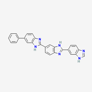 molecular formula C27H18N6 B1240699 5-Phenylterbenzimidazole 