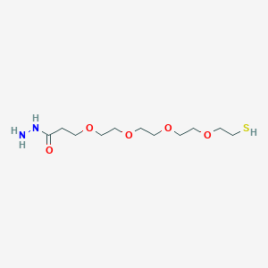 molecular formula C11H24N2O5S B12407010 Thiol-PEG4-amide-NH2 