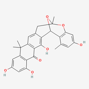 3,11,13,15-tetrahydroxy-1,6,9,9-tetramethyl-6,7,9,16-tetrahydro-14H-6,16-epoxyanthra[2,3-e]benzo[b]oxocin-14-one