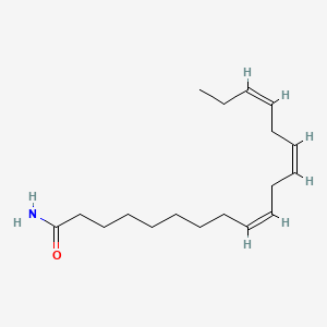 molecular formula C18H31NO B1240705 (9Z,12Z,15Z)-9,12,15-Octadecatrienamide CAS No. 79356-91-5