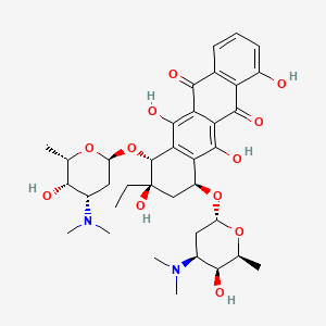 molecular formula C36H48N2O12 B1240706 Rhodomycin A CAS No. 23666-50-4
