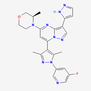 molecular formula C24H24FN9O B12407068 Atr-IN-13 