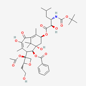 [(1S,2S,4E,9S)-3-[(2R,3S)-3-acetyloxy-2-(2-hydroxyethyl)oxetan-3-yl]-1,5-dihydroxy-9-[(2R,3S)-2-hydroxy-5-methyl-3-[(2-methylpropan-2-yl)oxycarbonylamino]hexanoyl]oxy-4,8,11,11-tetramethyl-6-oxo-2-bicyclo[5.3.1]undeca-4,7-dienyl] benzoate