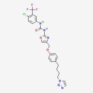 molecular formula C24H22ClF3N6O3 B12407073 MrgprX2 antagonist-7 