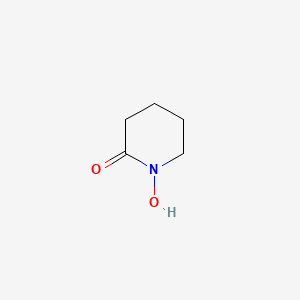 molecular formula C5H9NO2 B1240710 2-Piperidinone, 1-hydroxy- CAS No. 26546-87-2