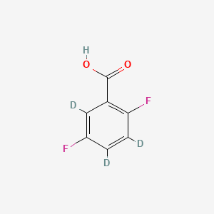 molecular formula C7H4F2O2 B12407164 2,5-Difluorobenzoic acid-d3 