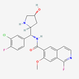 molecular formula C22H20ClF2N3O3 B12407290 (R)-DS89002333 